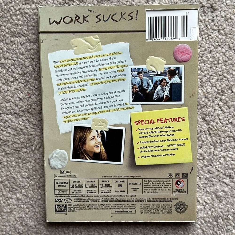 “Office Space” Widescreen Edition DVD - Picture 3 of 7